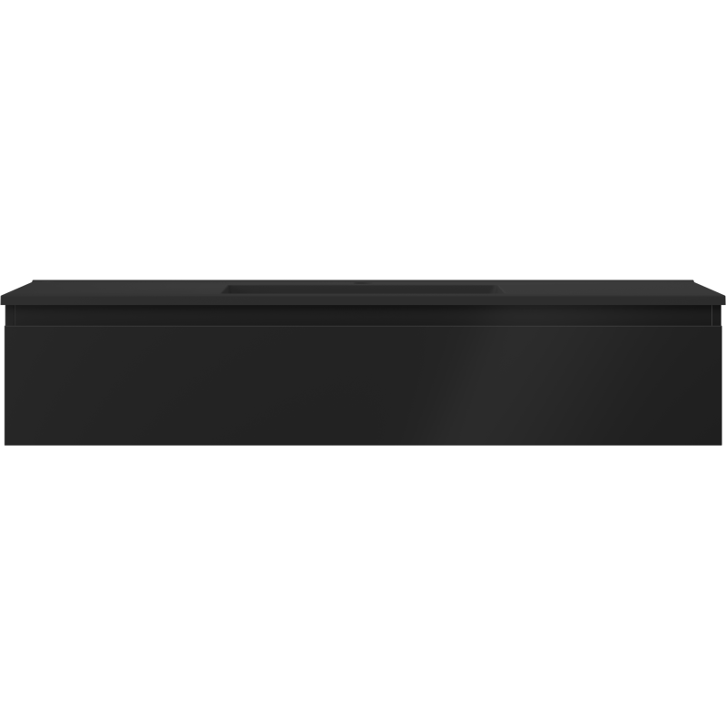 Mexen Orio koupelnová skříňka 120 cm s umyvadlem Otis, 1 zásuvka, černá mat - 91A10-12023-1-BF71-W18M71