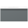 Mexen Orio koupelnová skříňka 50 cm s umyvadlem Vela, 1 zásuvka, grafit mat/bílá mat - 91A10-05023-1-BF66-W23M01