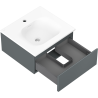 Mexen Orio koupelnová skříňka 50 cm s umyvadlem Vela, 1 zásuvka, grafit mat/bílá mat - 91A10-05023-1-BF66-W23M01