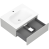 Mexen Orio koupelnová skříňka 60 cm s umyvadlem Vela, 1 zásuvka, šedá matná/bílá matná - 91A10-06023-1-BF62-W23M01