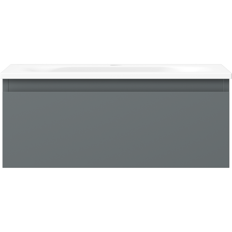 Mexen Orio koupelnová skříňka 60 cm s umyvadlem Vela, 1 zásuvka, grafit matná/bílá matná - 91A10-06023-1-BF66-W23M01