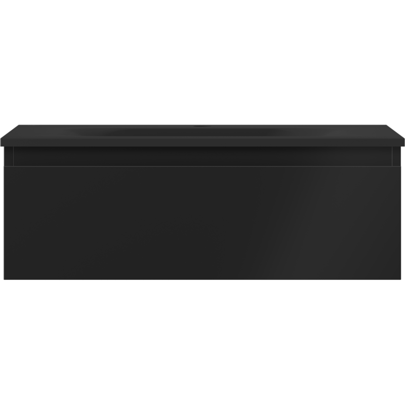Mexen Orio koupelnová skříňka 70 cm s umyvadlem Vela, 1 zásuvka, černá mat - 91A10-07023-1-BF71-W23M71
