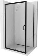 Mexen Apia posuvná sprchová kabina 110 x 90 cm, transparentní, černá - 840-110-090-70-00