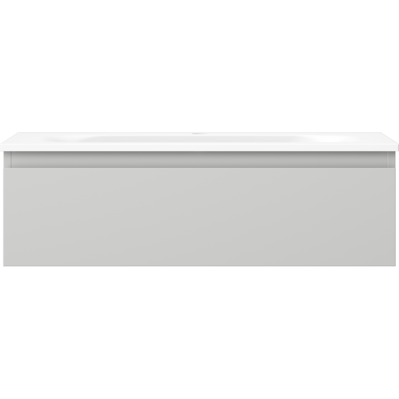 Mexen Orio koupelnová skříňka 80 cm s umyvadlem Vela, 1 zásuvka, šedá mat/bílá mat - 91A10-08023-1-BF62-W23M01