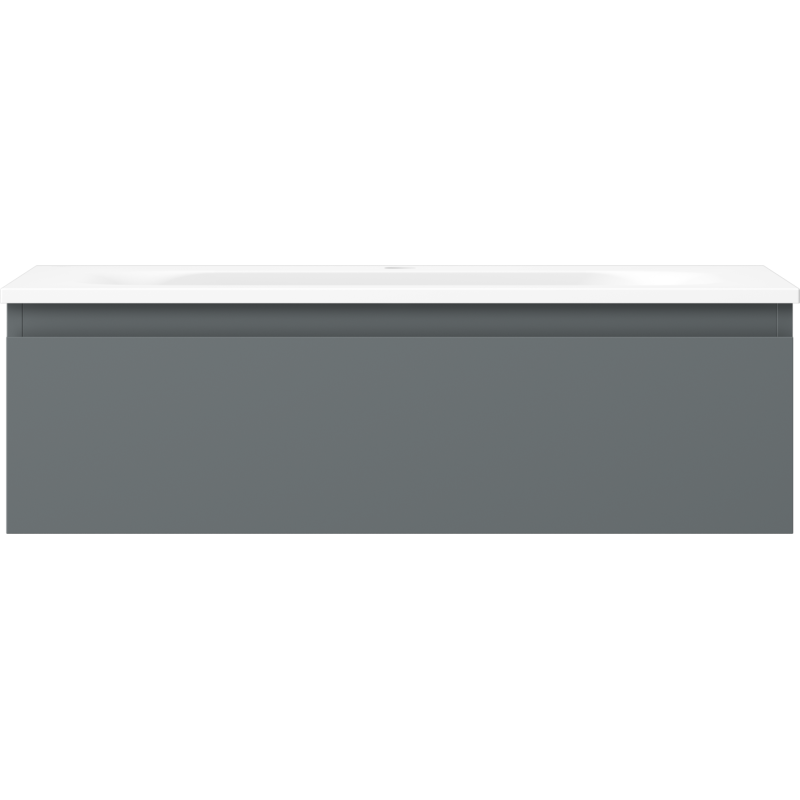 Mexen Orio koupelnová skříňka 80 cm s umyvadlem Vela, 1 zásuvka, grafit mat/bílá mat - 91A10-08023-1-BF66-W23M01