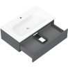 Mexen Orio koupelnová skříňka 80 cm s umyvadlem Vela, 1 zásuvka, grafit mat/bílá mat - 91A10-08023-1-BF66-W23M01