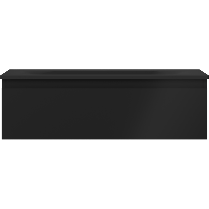 Mexen Orio koupelnová skříňka 80 cm s umyvadlem Vela, 1 zásuvka, černá mat - 91A10-08023-1-BF71-W23M71