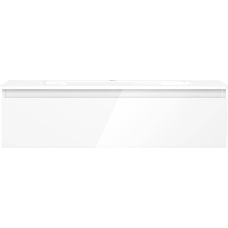 Mexen Orio skříňka do koupelny 90 cm s umyvadlem Vela, 1 zásuvka, bílý lesk - 91A10-09023-1-BF00-W23M00