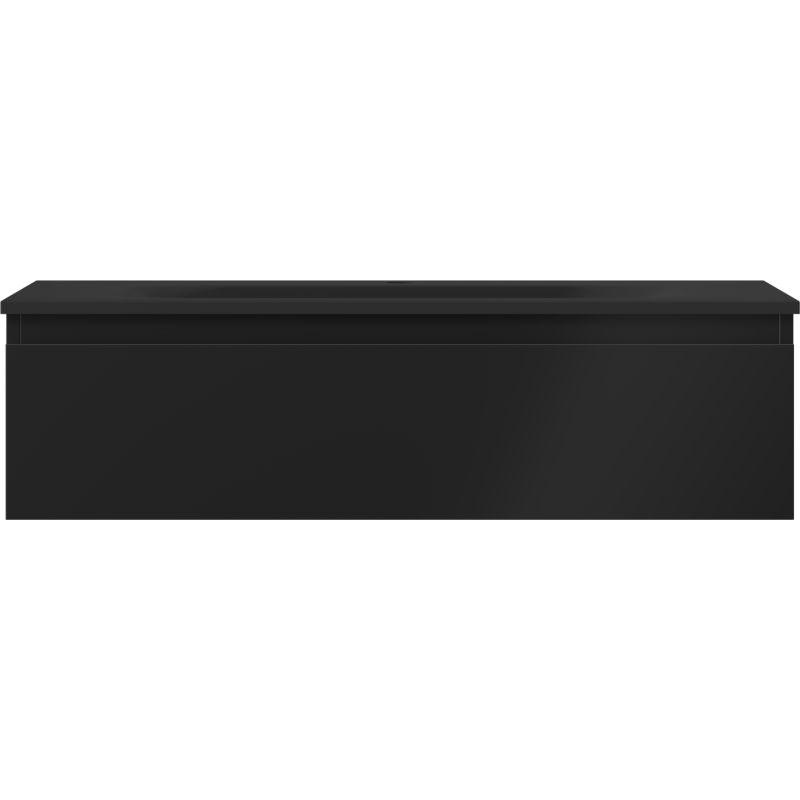 Mexen Orio koupelnová skříňka 90 cm s umyvadlem Vela, 1 zásuvka, černá mat - 91A10-09023-1-BF71-W23M71