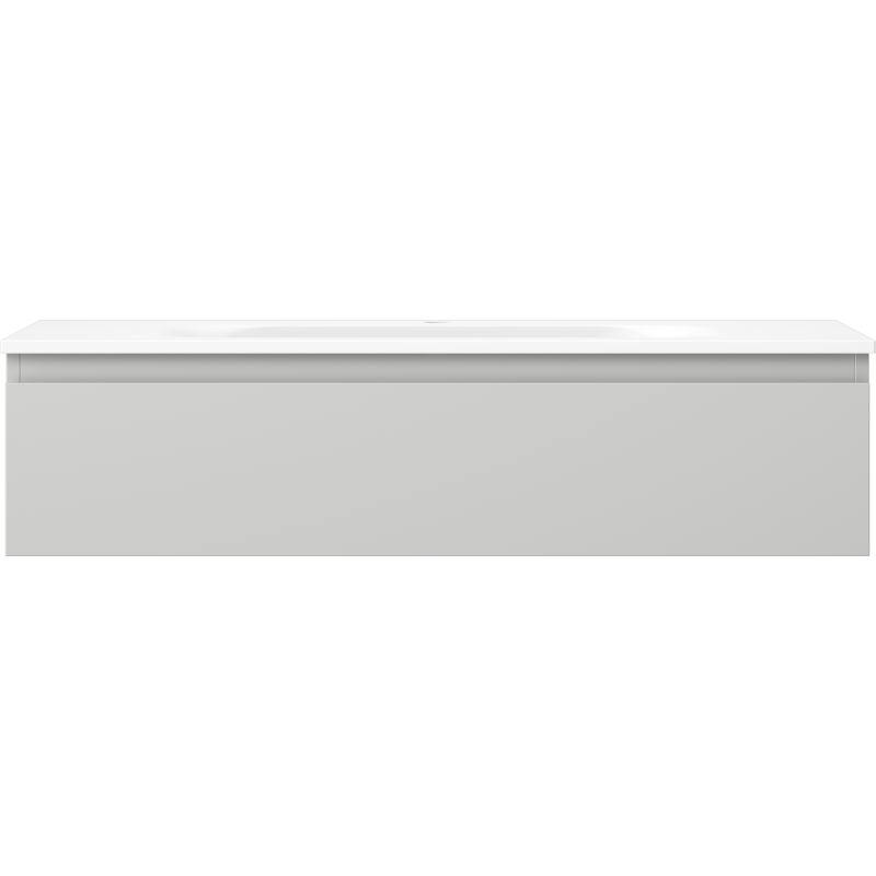 Mexen Orio koupelnová skříňka 100 cm s umyvadlem Vela, 1 zásuvka, šedá mat/bílá mat - 91A10-10023-1-BF62-W23M01