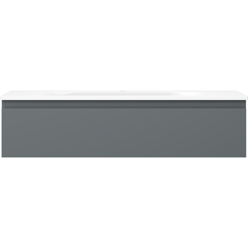 Mexen Orio skříňka do koupelny 100 cm s umyvadlem Vela, 1 zásuvka, grafit mat/bílá mat - 91A10-10023-1-BF66-W23M01
