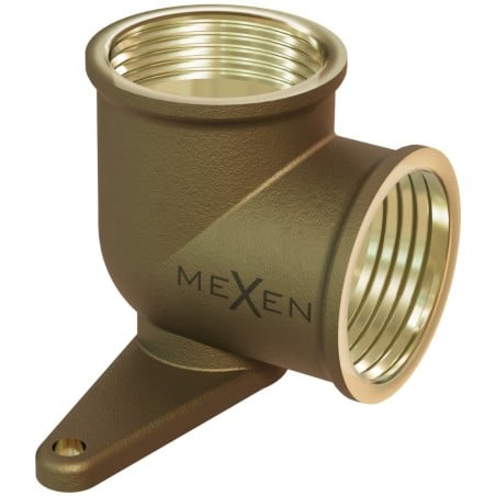 Mexen BRASS mosazný koleno, nástěnné s úchytem 1/2 GW x 1/2 GW - W97408-1212