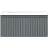 Mexen Rivel koupelnová skříňka 50 cm s umyvadlem Otis, 1 zásuvka, drážkovaná, grafit mat/bílá mat