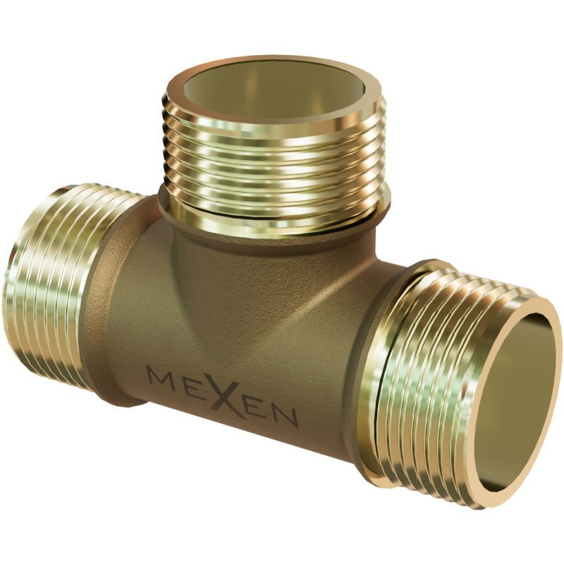 Mexen BRASS mosazná T spojka 3/4 GZ x 3/4 GZ x 3/4 GZ - W97411-343434