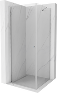 Mexen Pretoria sprchový kout s otevíracími dveřmi 100 x 100 cm, transparentní, chrom - 852-100-100-01-00