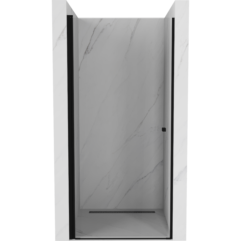 Mexen Pretoria sprchové dveře křídlové 80 cm, transparentní, černé - 852-080-000-70-00