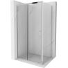 Mexen Apia rozsouvací sprchový kout 140 x 70 cm, Průhledné, Chromovaná - 840-140-070-01-00