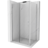 Mexen Apia rozsouvací sprchový kout 135 x 100 cm, Průhledné, Chromovaná - 840-135-100-01-00