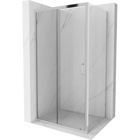 Mexen Apia rozsouvací sprchový kout 90 x 100 cm, Průhledné, Chromovaná - 840-090-100-01-00