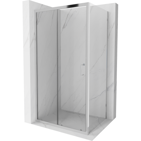 Mexen Apia rozsouvací sprchový kout 110 x 70 cm, Průhledné, Chromovaná - 840-110-070-01-00