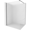 Mexen Kioto sprchová stěna Walk-in 130 x 200 cm, matná 8 mm, černá - 800-130-101-70-30