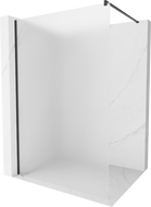 Mexen Kioto Walk-in sprchová zástěna 140 x 200 cm, matná 8 mm, černá - 800-140-101-70-30
