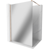 Mexen Kioto sprchová zástěna Walk-in 130 x 200 cm, zrcadlo 8 mm, růžové zlato - 800-130-101-60-50