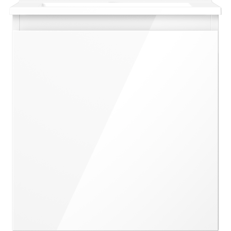 Mexen Orio koupelnová skříňka 45 cm s umyvadlem Otis, 1 zásuvka, bílý lesk - 91A10-04547-1-BF00-W18M00