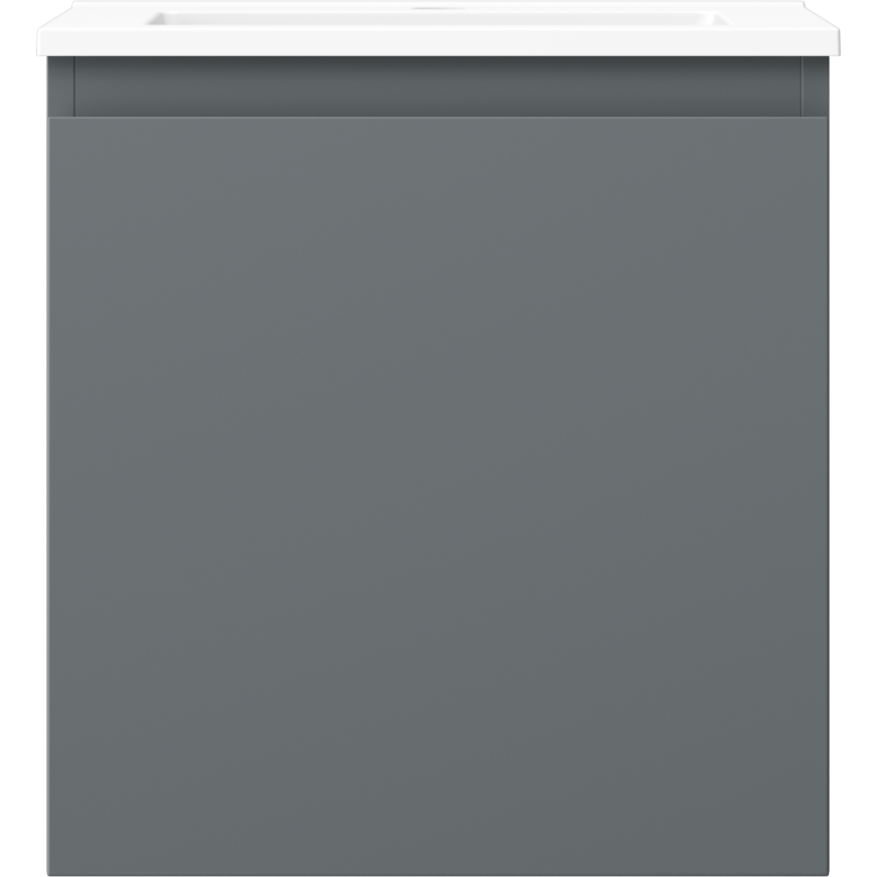 Mexen Orio koupelnová skříňka 45 cm s umyvadlem Otis, 1 zásuvka, grafit mat/bílá mat - 91A10-04547-1-BF66-W18M01