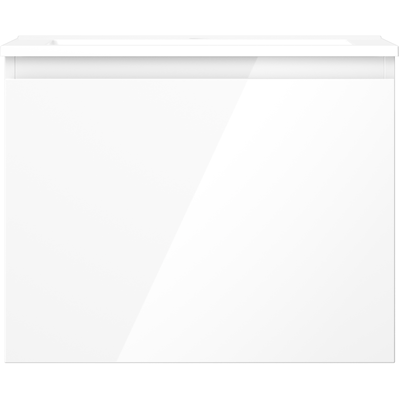 Mexen Orio koupelnová skříňka 60 cm s umyvadlem Otis, 1 zásuvka, bílý lesk - 91A10-06047-1-BF00-W18M00