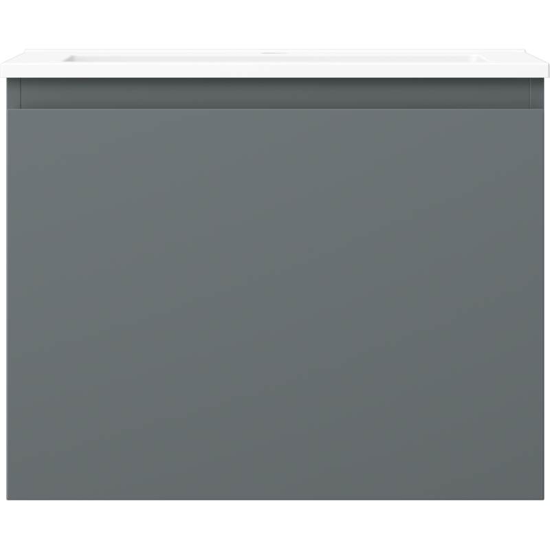 Mexen Orio koupelnová skříňka 60 cm s umyvadlem Otis, 1 zásuvka, grafitová mat/bílá mat - 91A10-06047-1-BF66-W18M01