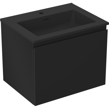 Mexen Orio koupelnová skříňka 60 cm s umyvadlem Otis, 1 zásuvka, černá mat - 91A10-06047-1-BF71-W18M71