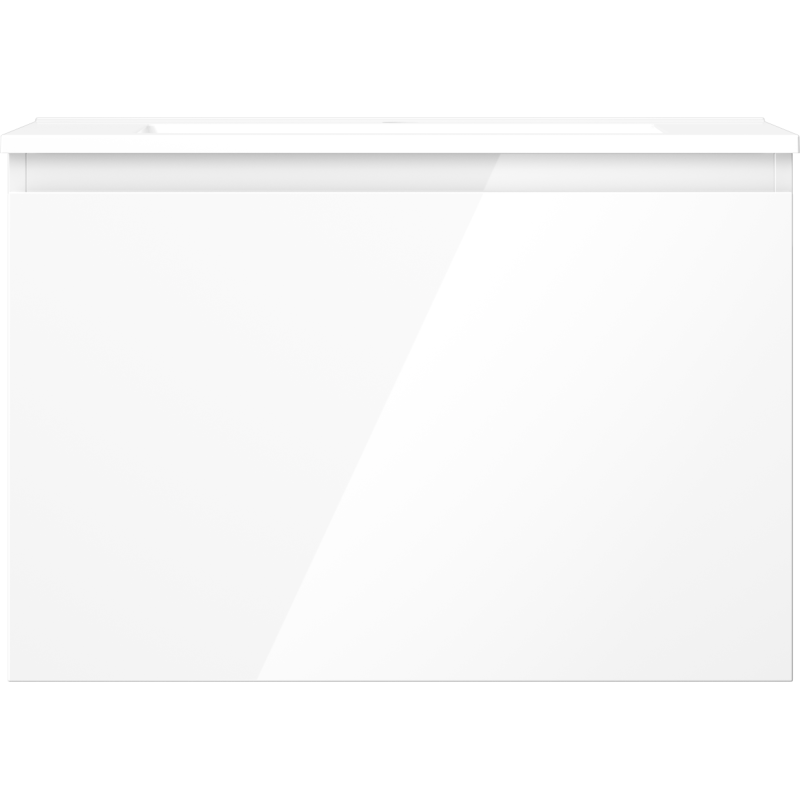 Mexen Orio koupelnová skříňka 70 cm s umyvadlem Otis, 1 zásuvka, bílý lesk - 91A10-07047-1-BF00-W18M00