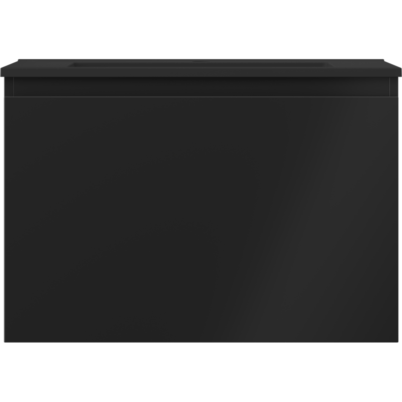 Mexen Orio koupelnová skříňka 70 cm s umyvadlem Otis, 1 zásuvka, černá matná - 91A10-07047-1-BF71-W18M71