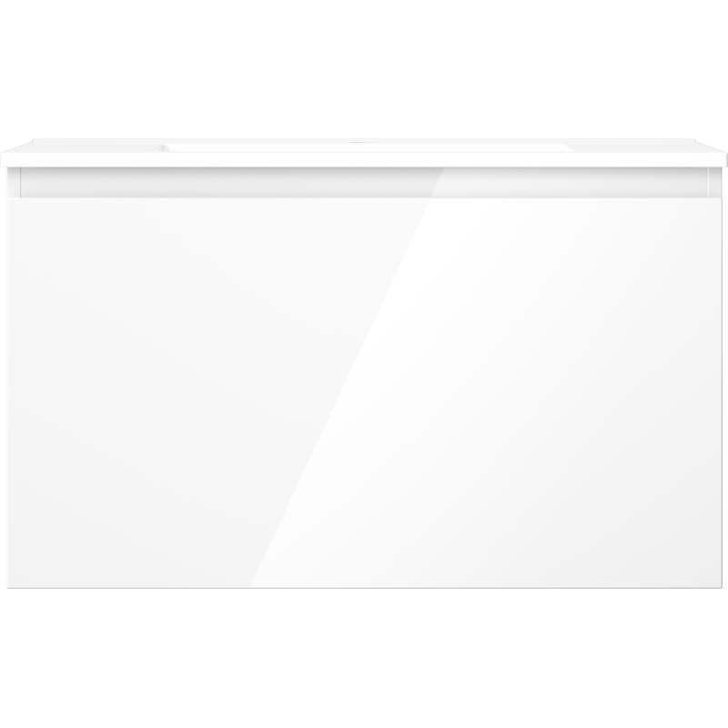 Mexen Orio koupelnová skříňka 80 cm s umyvadlem Otis, 1 zásuvka, bílý lesk - 91A10-08047-1-BF00-W18M00