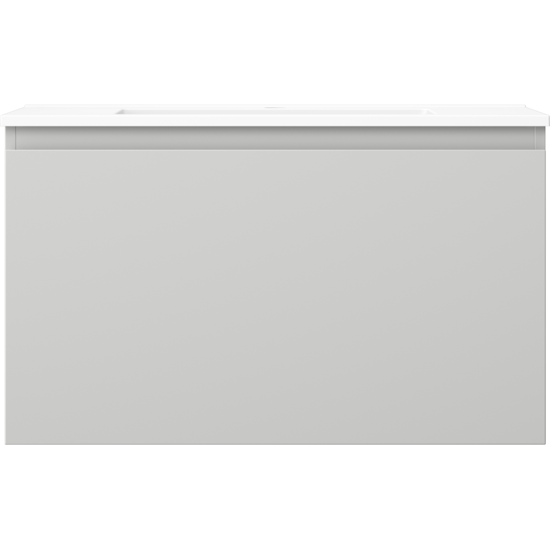 Mexen Orio koupelnová skříňka 80 cm s umyvadlem Otis, 1 zásuvka, šedá mat/bílá mat - 91A10-08047-1-BF62-W18M01