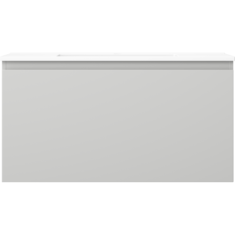 Mexen Orio koupelnová skříňka 90 cm s umyvadlem Otis, 1 zásuvka, šedá mat/bílá mat - 91A10-09047-1-BF62-W18M01