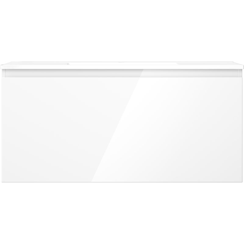 Mexen Orio koupelnová skříňka 100 cm s umyvadlem Otis, 1 zásuvka, bílý lesk - 91A10-10047-1-BF00-W18M00