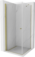 Mexen Pretoria sprchový kout jednokřídlý 70 x 70 cm, transparentní, zlatý - 852-070-070-50-00