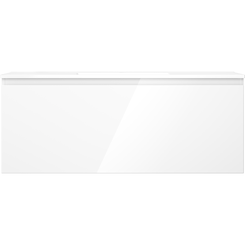 Mexen Orio koupelnová skříňka 120 cm s umyvadlem Otis, 1 zásuvka, bílý lesk - 91A10-12047-1-BF00-W18M00