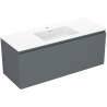 Mexen Orio koupelnová skříňka 120 cm s umyvadlem Otis, 1 zásuvka, grafit mat/bílá mat - 91A10-12047-1-BF66-W18M01