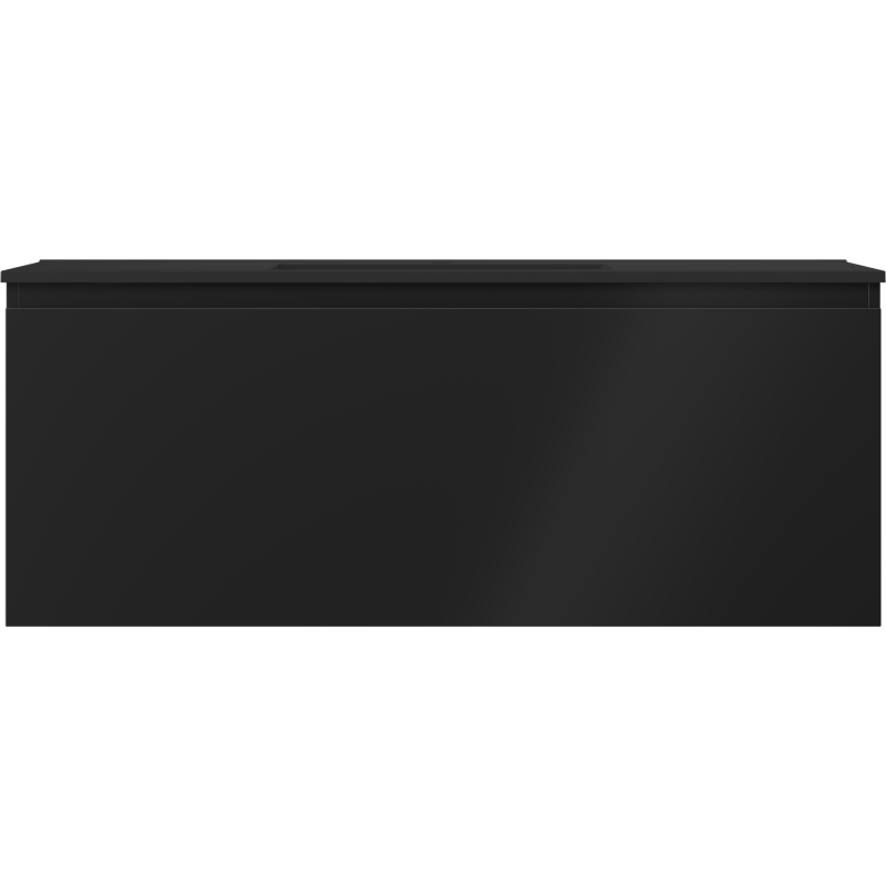 Mexen Orio koupelnová skříňka 120 cm s umyvadlem Otis, 1 zásuvka, černá mat - 91A10-12047-1-BF71-W18M71