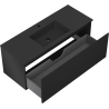 Mexen Orio koupelnová skříňka 120 cm s umyvadlem Otis, 1 zásuvka, černá mat - 91A10-12047-1-BF71-W18M71