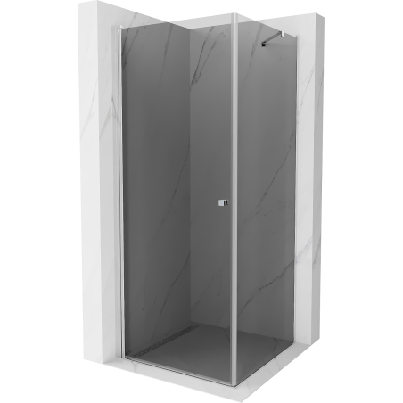 Mexen Pretoria sprchová kabina otevírací 80 x 80 cm, grafit, chrom - 852-080-080-01-40