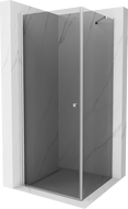 Mexen Pretoria sprchová kabina otevírací 80 x 80 cm, grafit, chrom - 852-080-080-01-40