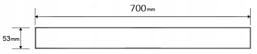 Mexen M13 kryt 2v1 pro lineární odtok 70 cm, zlatý kartáčovaný - 1A19070