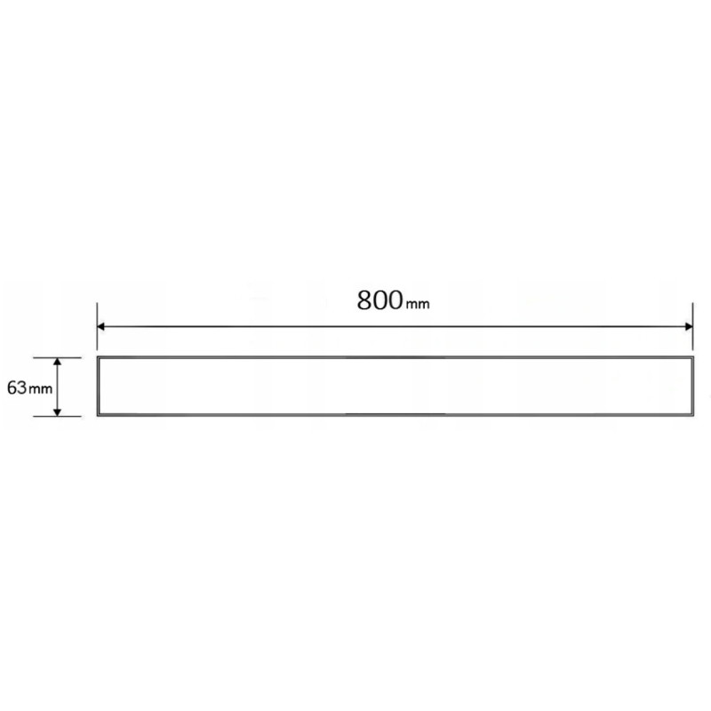 Mexen Flat M01 krytka k liniovému odtoku 80 cm, zlatá kartáčovaná - 1A20080