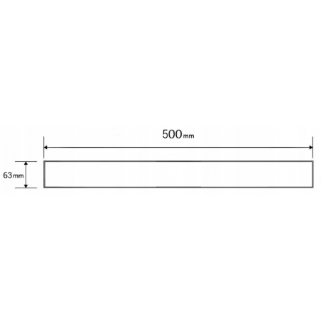 Mexen M18 kryt pro liniový odtok 50 cm, zlato kartáčované - 1A23050