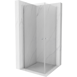 Mexen Pretoria Duo sprchový kout s otočnými dveřmi 70 x 70 cm, Průhledné, Chromovaná - 852-070-070-02-00