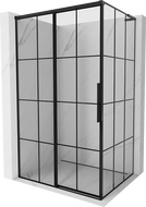 Mexen Rox L sprchový kout posuvný levý 105 x 85 cm, černá mřížka, černý - 8C2L-105-085-70-77-L